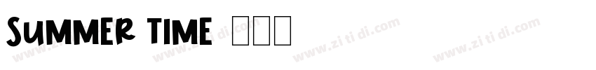 SUMMER TIME字体转换